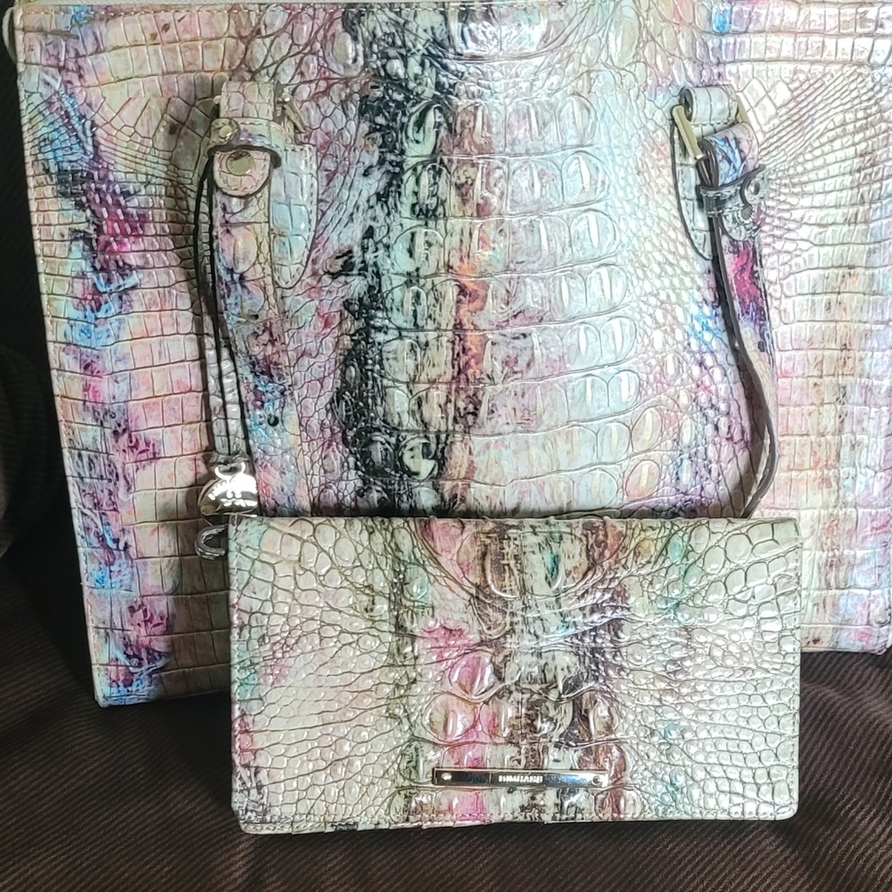 ‼️SOLD‼️Brahmin Opal Anywhere with clutch